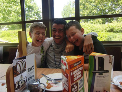 HAPPY DAYS:  Ashley, Devon and Brandon